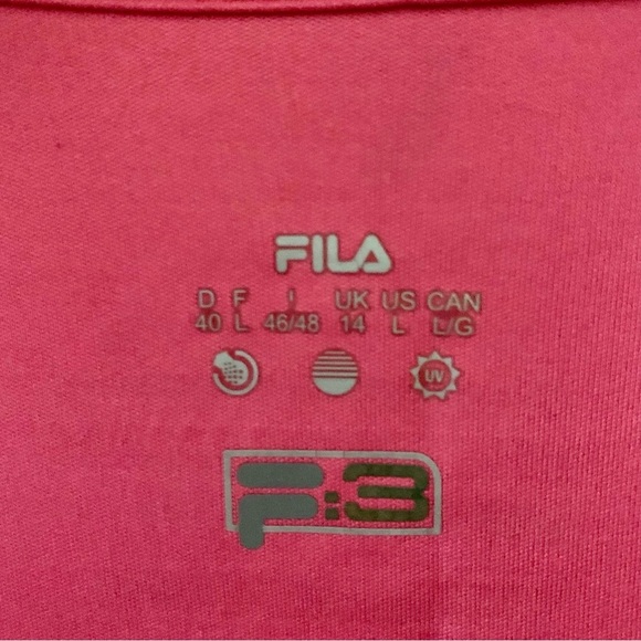 Fila Pink Racerback Tank Top Barbiecore Sporty Size L - Picture 4 of 8